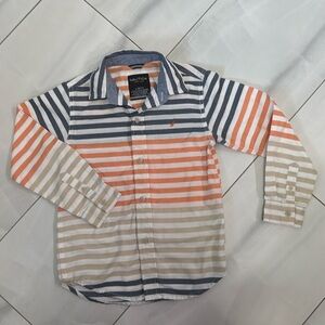 Nautica Striped Button Down Casual Shirt, L/G (7)